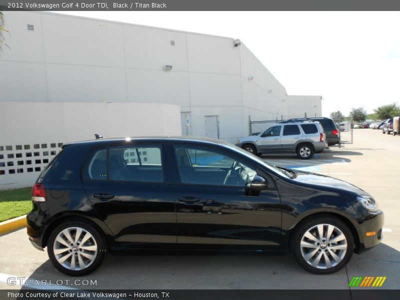 Black / Titan Black 2012 Volkswagen Golf 4 Door TDI