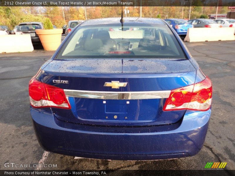 Blue Topaz Metallic / Jet Black/Medium Titanium 2012 Chevrolet Cruze LS