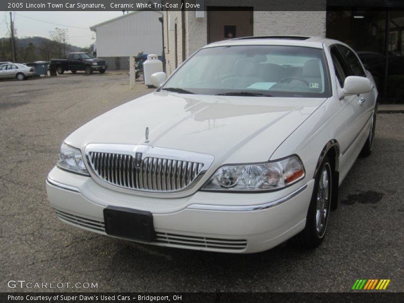 Ceramic White Tri-Coat / Dove 2005 Lincoln Town Car Signature