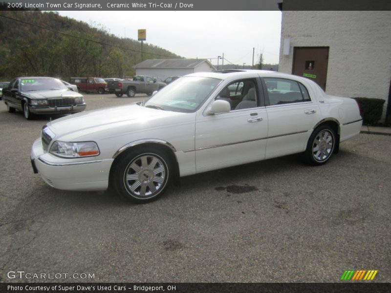 Ceramic White Tri-Coat / Dove 2005 Lincoln Town Car Signature