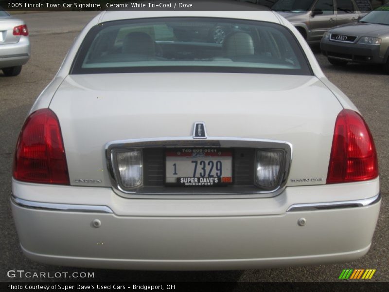 Ceramic White Tri-Coat / Dove 2005 Lincoln Town Car Signature