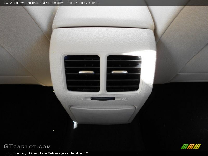 Black / Cornsilk Beige 2012 Volkswagen Jetta TDI SportWagen