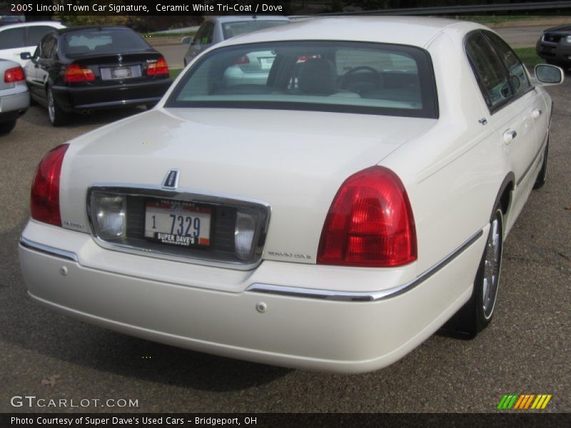 Ceramic White Tri-Coat / Dove 2005 Lincoln Town Car Signature