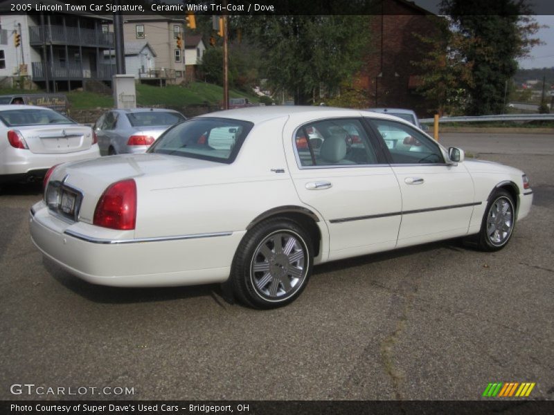 Ceramic White Tri-Coat / Dove 2005 Lincoln Town Car Signature