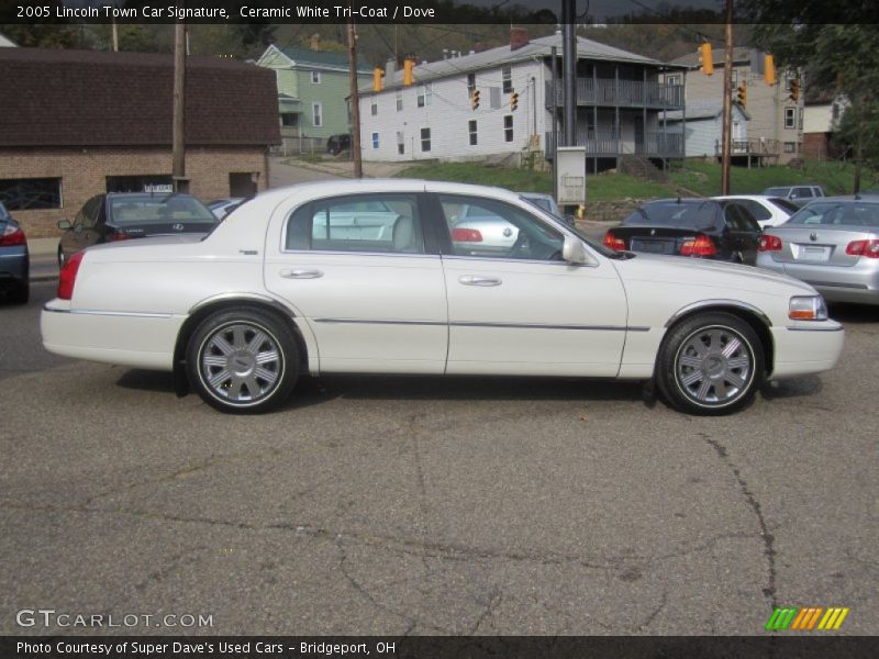 Ceramic White Tri-Coat / Dove 2005 Lincoln Town Car Signature