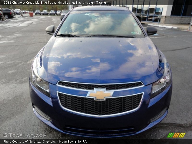Blue Topaz Metallic / Jet Black/Medium Titanium 2012 Chevrolet Cruze LS