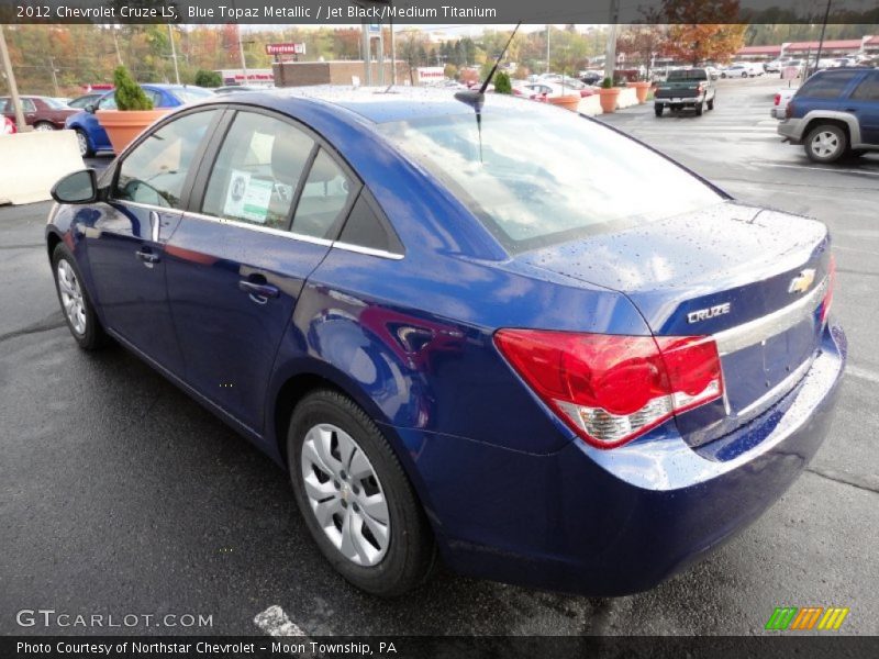 Blue Topaz Metallic / Jet Black/Medium Titanium 2012 Chevrolet Cruze LS