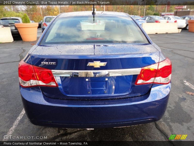 Blue Topaz Metallic / Jet Black/Medium Titanium 2012 Chevrolet Cruze LS