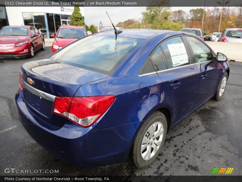 Blue Topaz Metallic / Jet Black/Medium Titanium 2012 Chevrolet Cruze LS