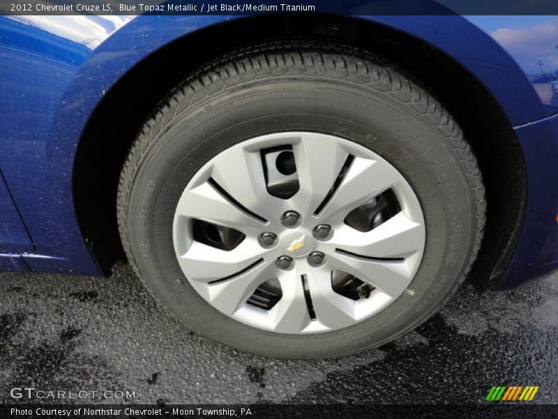 Blue Topaz Metallic / Jet Black/Medium Titanium 2012 Chevrolet Cruze LS