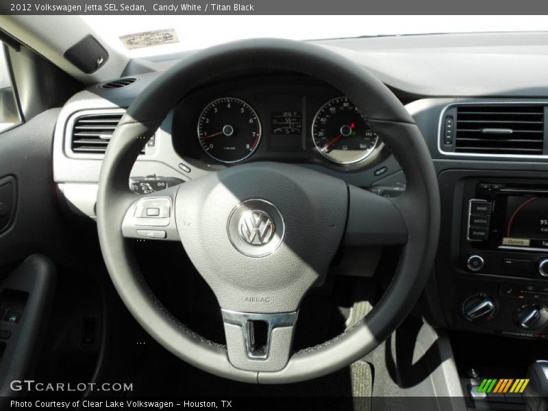 Candy White / Titan Black 2012 Volkswagen Jetta SEL Sedan