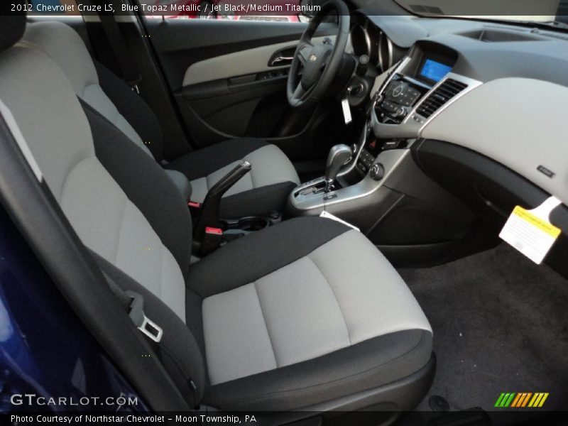 Blue Topaz Metallic / Jet Black/Medium Titanium 2012 Chevrolet Cruze LS