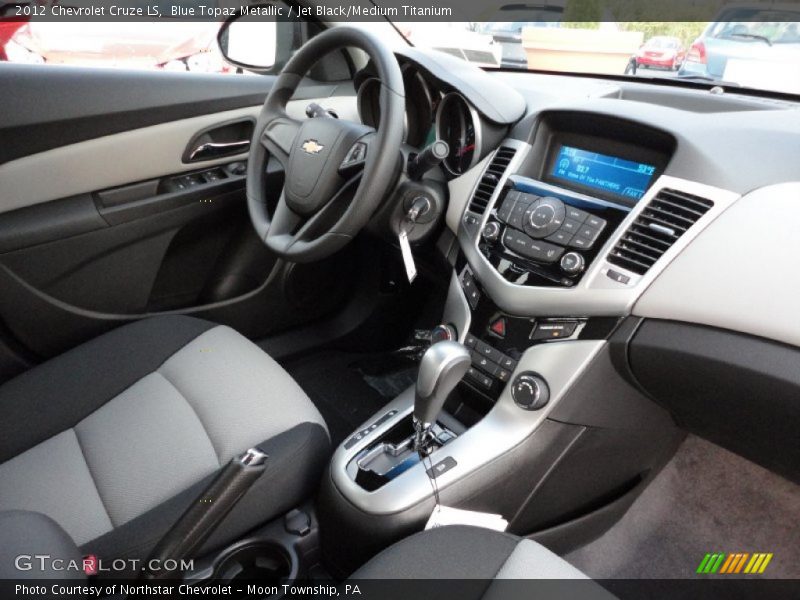 Blue Topaz Metallic / Jet Black/Medium Titanium 2012 Chevrolet Cruze LS