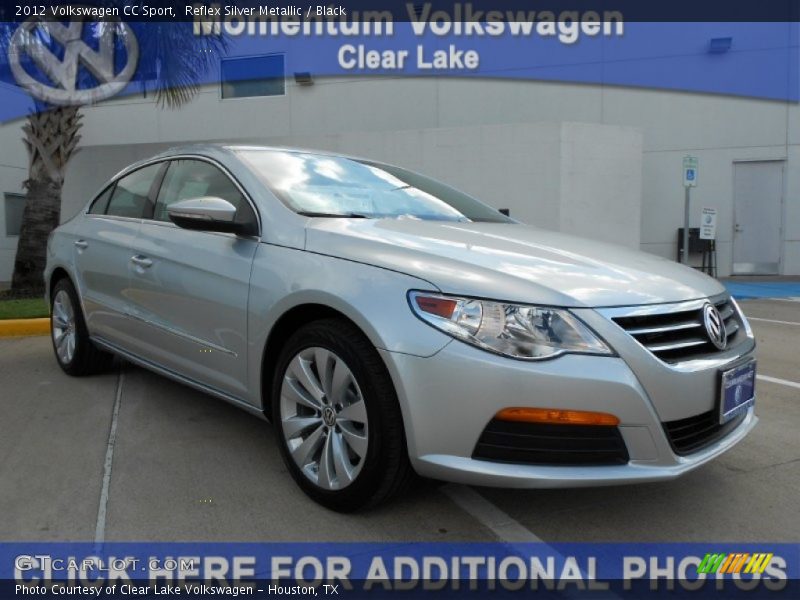 Reflex Silver Metallic / Black 2012 Volkswagen CC Sport