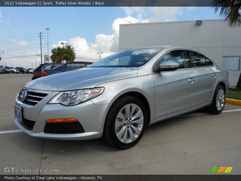Reflex Silver Metallic / Black 2012 Volkswagen CC Sport