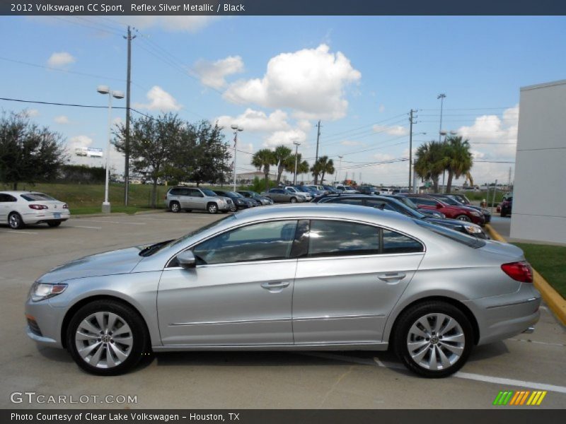 Reflex Silver Metallic / Black 2012 Volkswagen CC Sport