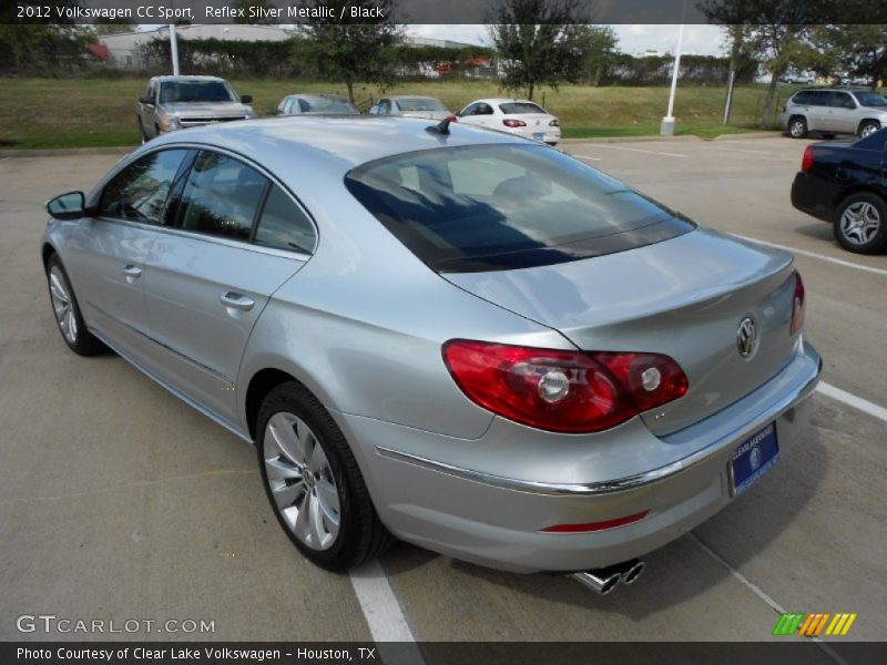 Reflex Silver Metallic / Black 2012 Volkswagen CC Sport