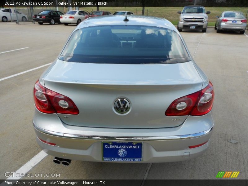 Reflex Silver Metallic / Black 2012 Volkswagen CC Sport