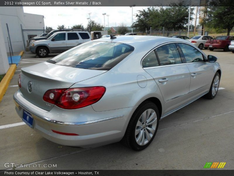 Reflex Silver Metallic / Black 2012 Volkswagen CC Sport