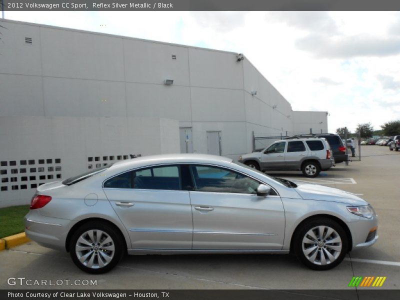 Reflex Silver Metallic / Black 2012 Volkswagen CC Sport