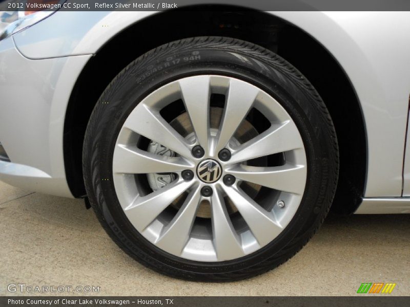 Reflex Silver Metallic / Black 2012 Volkswagen CC Sport