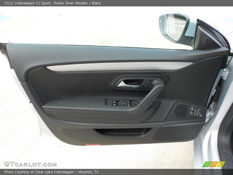 Reflex Silver Metallic / Black 2012 Volkswagen CC Sport