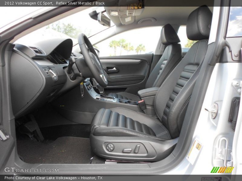 Reflex Silver Metallic / Black 2012 Volkswagen CC Sport