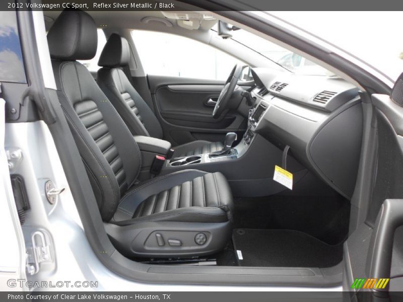 Reflex Silver Metallic / Black 2012 Volkswagen CC Sport