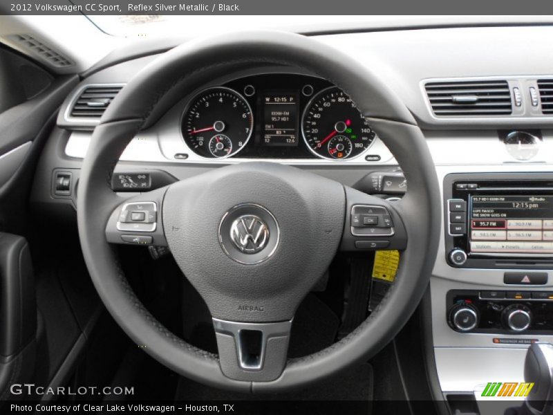 Reflex Silver Metallic / Black 2012 Volkswagen CC Sport