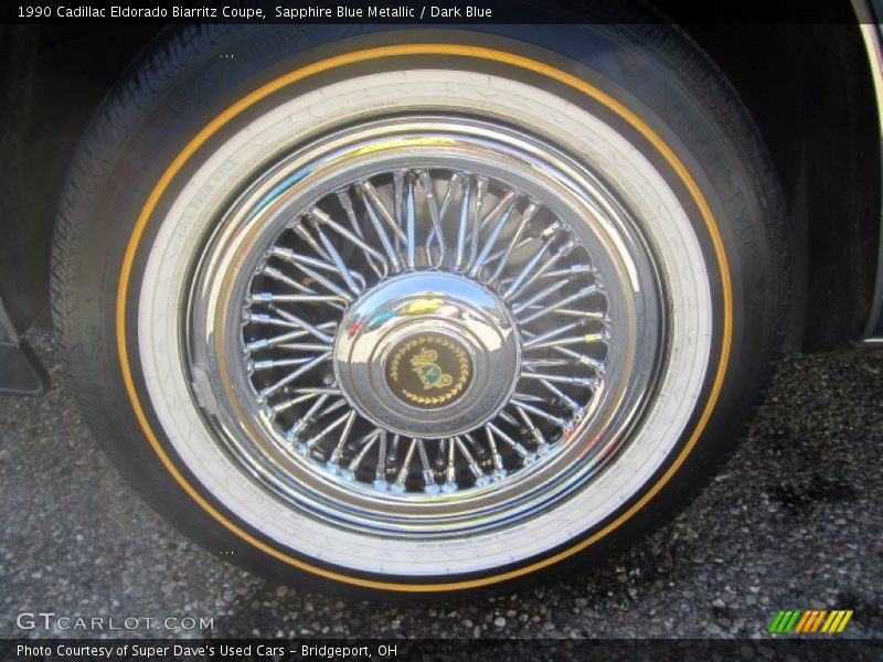 Sapphire Blue Metallic / Dark Blue 1990 Cadillac Eldorado Biarritz Coupe