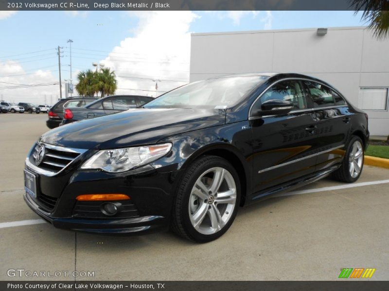Deep Black Metallic / Black 2012 Volkswagen CC R-Line