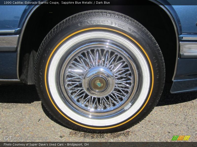 Sapphire Blue Metallic / Dark Blue 1990 Cadillac Eldorado Biarritz Coupe