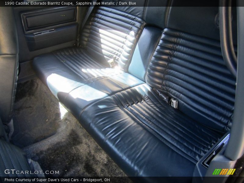 Sapphire Blue Metallic / Dark Blue 1990 Cadillac Eldorado Biarritz Coupe