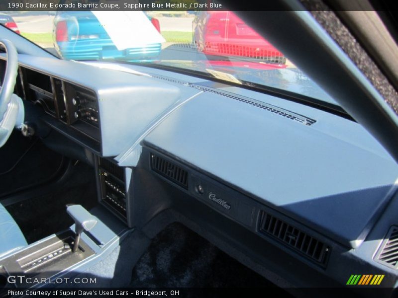 Sapphire Blue Metallic / Dark Blue 1990 Cadillac Eldorado Biarritz Coupe