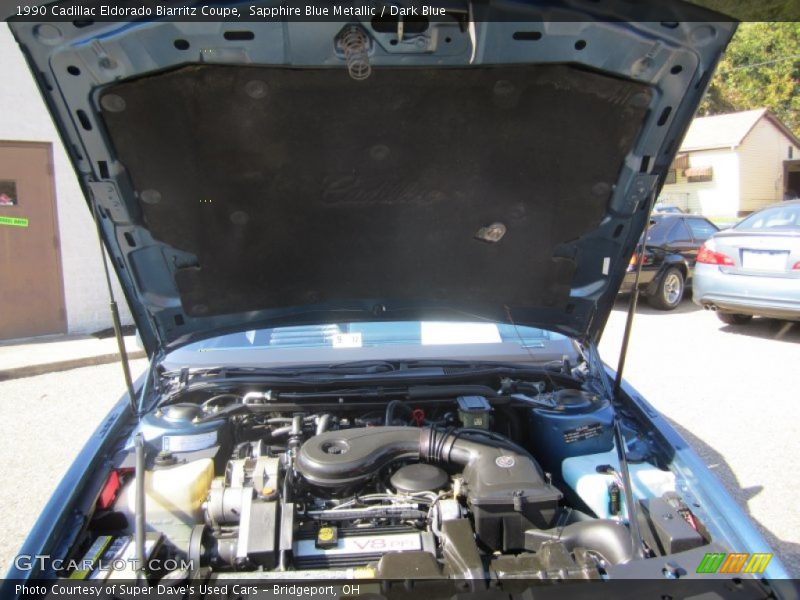 Sapphire Blue Metallic / Dark Blue 1990 Cadillac Eldorado Biarritz Coupe