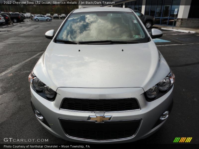 Silver Ice Metallic / Jet Black/Dark Titanium 2012 Chevrolet Sonic LTZ Sedan