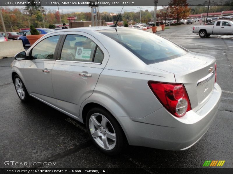 Silver Ice Metallic / Jet Black/Dark Titanium 2012 Chevrolet Sonic LTZ Sedan