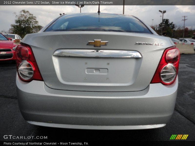 Silver Ice Metallic / Jet Black/Dark Titanium 2012 Chevrolet Sonic LTZ Sedan