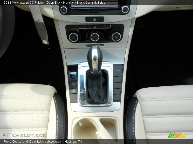 Deep Black Metallic / Black/Cornsilk Beige 2012 Volkswagen CC R-Line