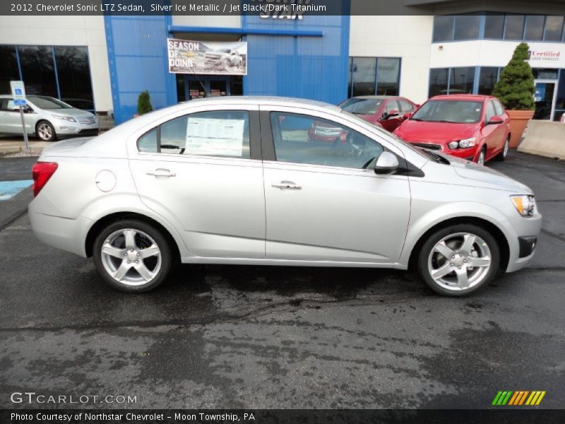 Silver Ice Metallic / Jet Black/Dark Titanium 2012 Chevrolet Sonic LTZ Sedan