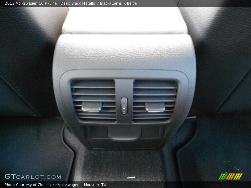 Deep Black Metallic / Black/Cornsilk Beige 2012 Volkswagen CC R-Line