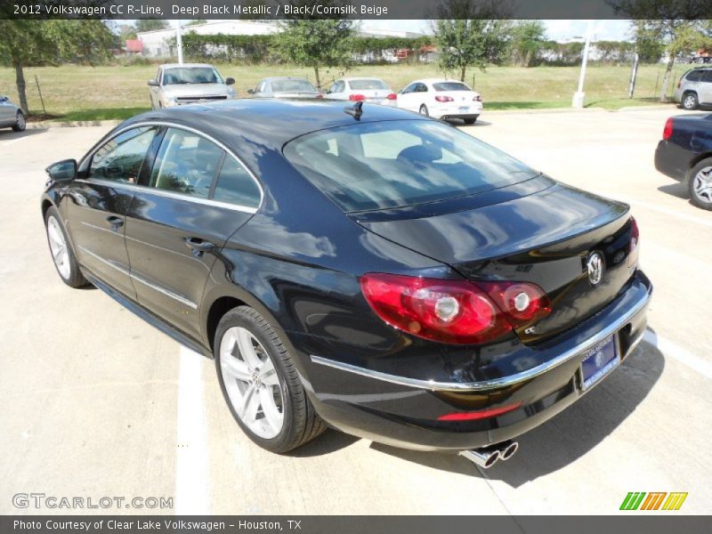 Deep Black Metallic / Black/Cornsilk Beige 2012 Volkswagen CC R-Line