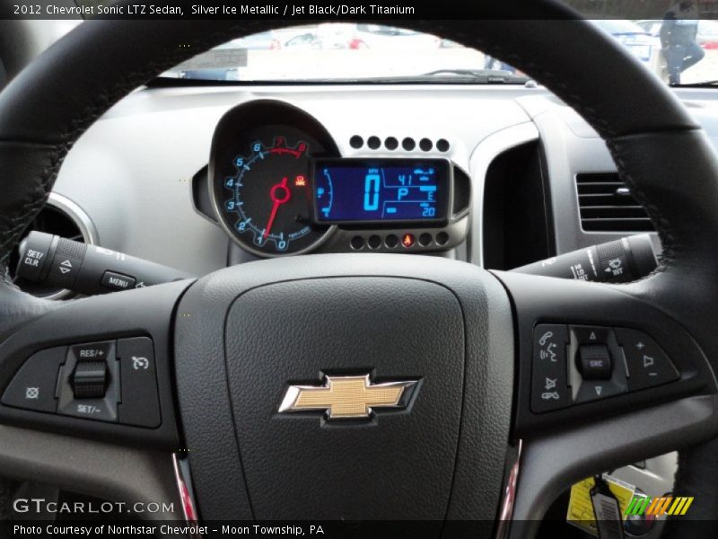 Silver Ice Metallic / Jet Black/Dark Titanium 2012 Chevrolet Sonic LTZ Sedan