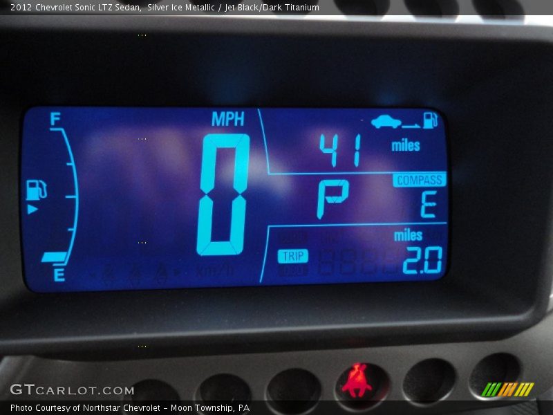 Silver Ice Metallic / Jet Black/Dark Titanium 2012 Chevrolet Sonic LTZ Sedan