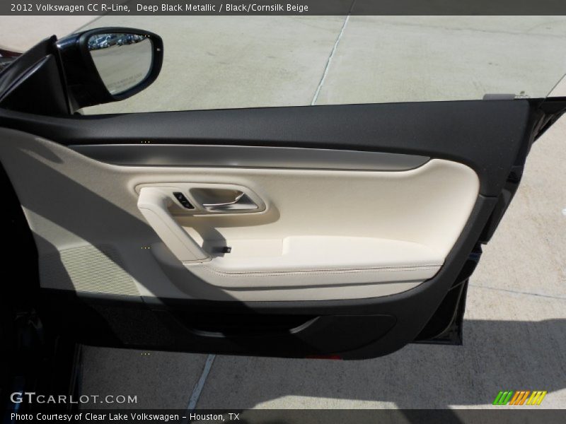 Deep Black Metallic / Black/Cornsilk Beige 2012 Volkswagen CC R-Line
