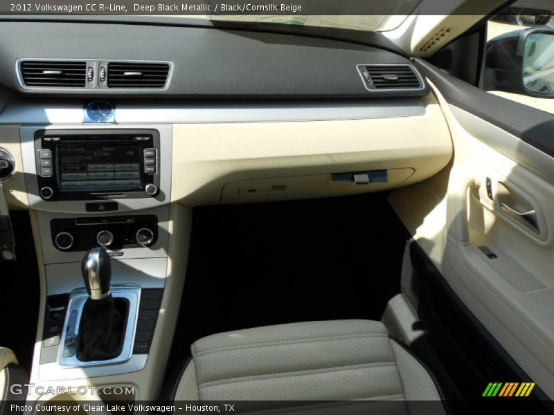 Deep Black Metallic / Black/Cornsilk Beige 2012 Volkswagen CC R-Line
