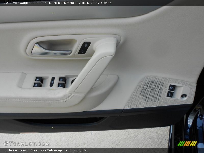 Deep Black Metallic / Black/Cornsilk Beige 2012 Volkswagen CC R-Line