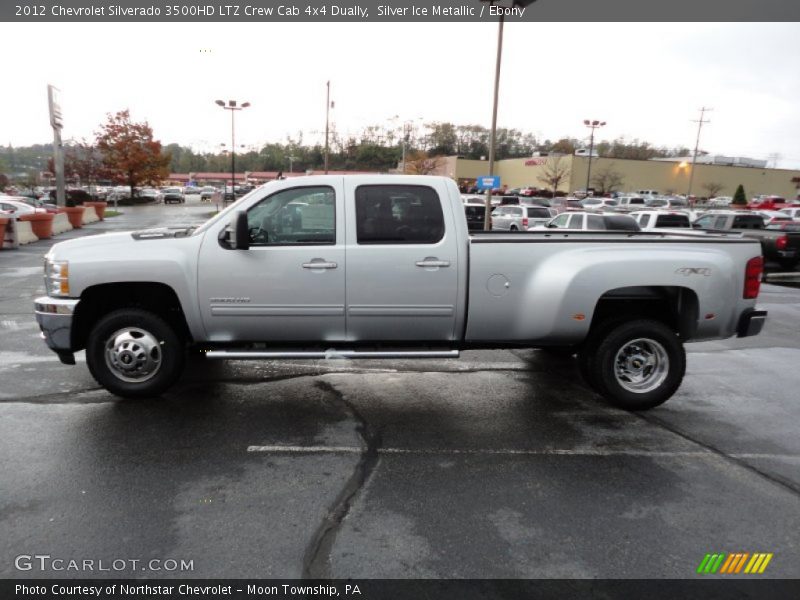 Silver Ice Metallic / Ebony 2012 Chevrolet Silverado 3500HD LTZ Crew Cab 4x4 Dually