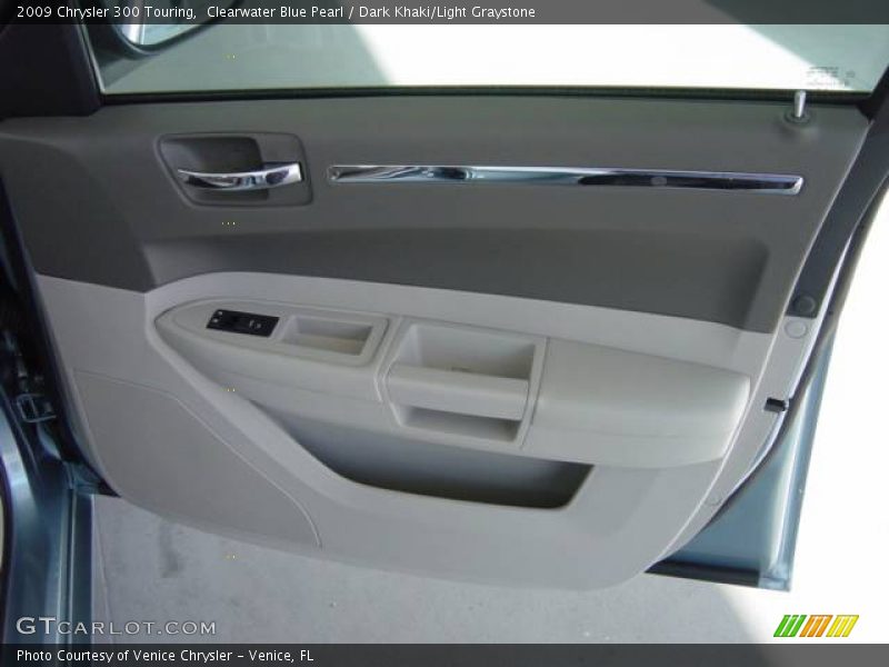 Clearwater Blue Pearl / Dark Khaki/Light Graystone 2009 Chrysler 300 Touring