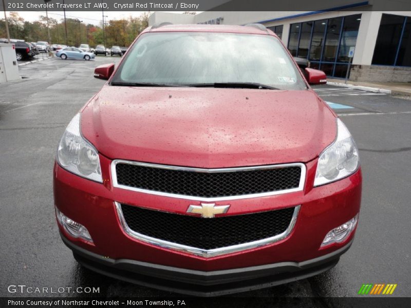 Crystal Red Tintcoat / Ebony 2012 Chevrolet Traverse LT AWD